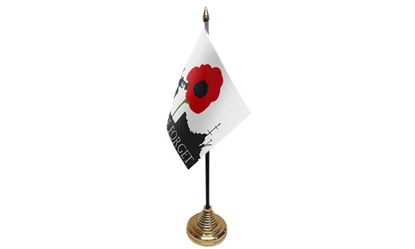 Lest We Forget (Navy) Table Flags